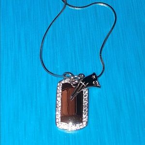 New England Logo Art Necklace